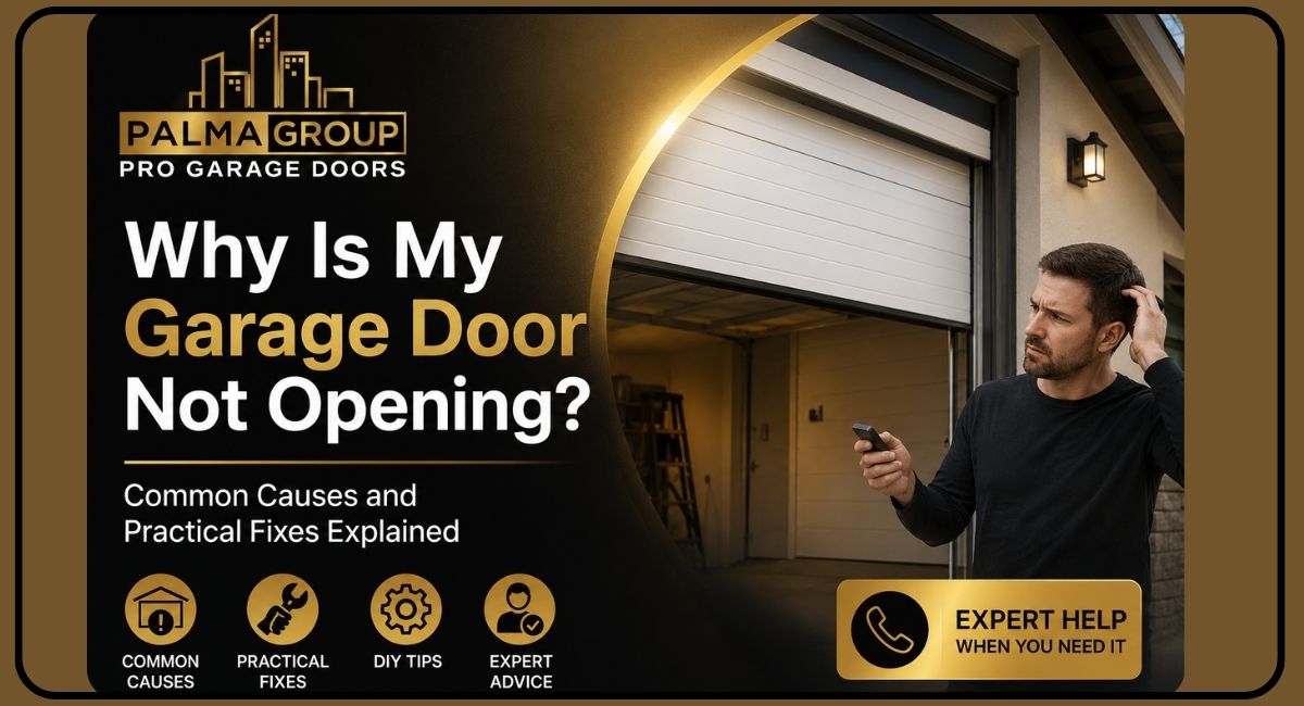 Read more about the article Why Is My Garage Door Not Opening? Common Causes and Practical Fixes Explained