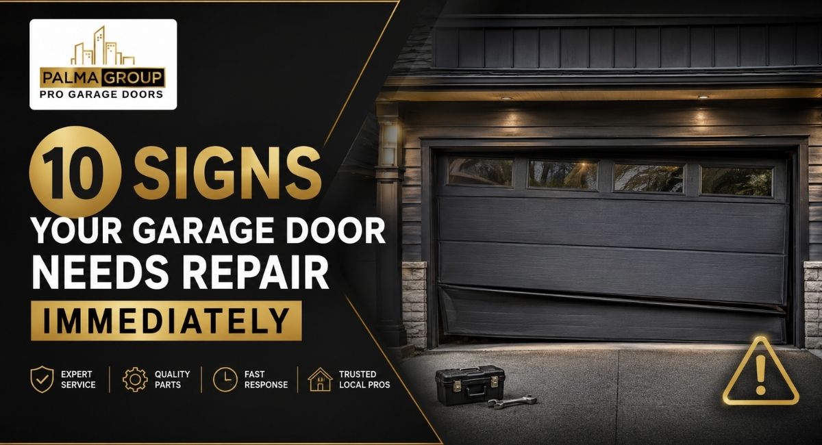 Read more about the article 10 Signs Your Garage Door Needs Repair Immediately