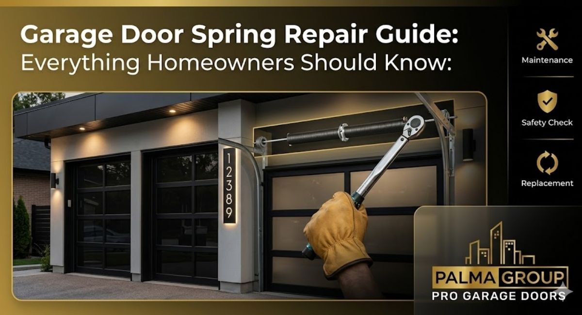 Read more about the article Garage Door Spring Repair Guide: Everything Homeowners Should Know