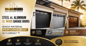 Steel vs. Aluminum vs. Wood Garage Doors: Which Material Performs Best in Florida?