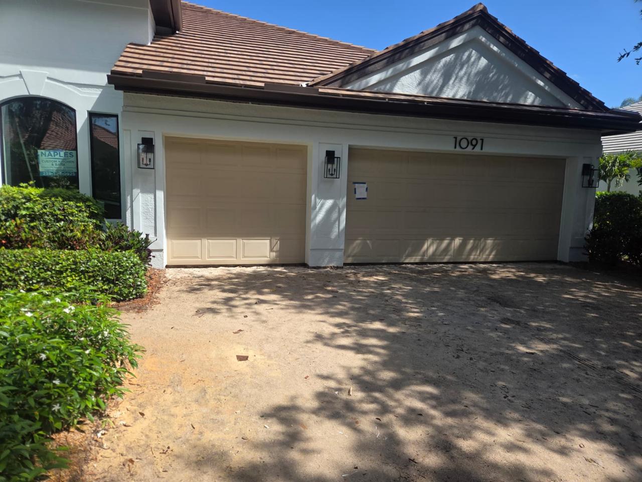 Contemporary Style Garage Door Installation