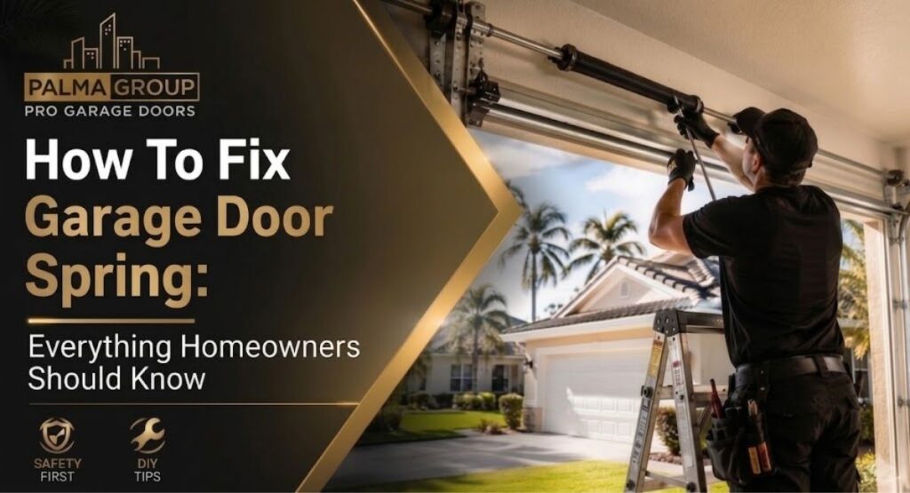 How To Fix Garage Door Spring​: Everything Homeowners Should Know
