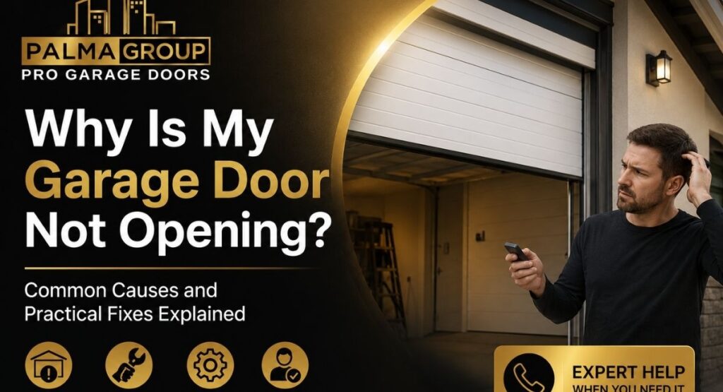 Why Is My Garage Door Not Opening? Common Causes and Practical Fixes Explained