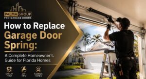 How to Replace a Garage Door Spring: A Florida Homeowner’s Guide
