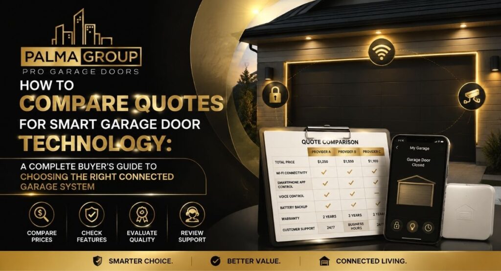 How to Compare Quotes for Smart Garage Door Technology: A Complete Buyer’s Guide to Choosing the Right Connected Garage System